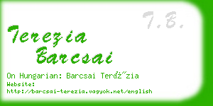 terezia barcsai business card